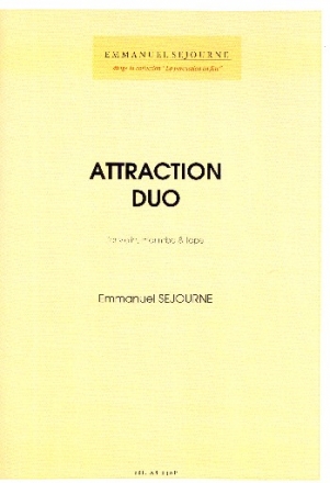 Attraction (+CD) for violin, marimba and tape