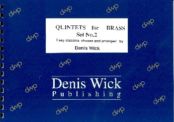 Quintets for Brass vol.2 for 2 trumpets, horn, trombone and tuba score and parts