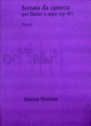 Sonata da camera op.42 per flauto e arpa score and flute part