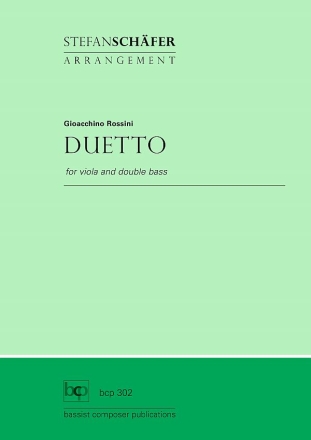 Duetto fr Viola und Kontrabass Stimmen