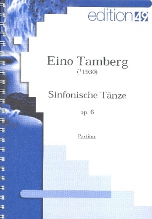 Sinfonische Tnze op.6 fr Orchester Partitur