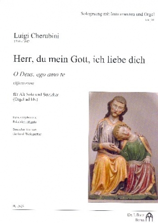 Herr du mein Gott ich liebe dich fr Alt und Streicher (Orgel ad lib) Partitur und Streicher (Bc ausgesetzt) (dt/la)