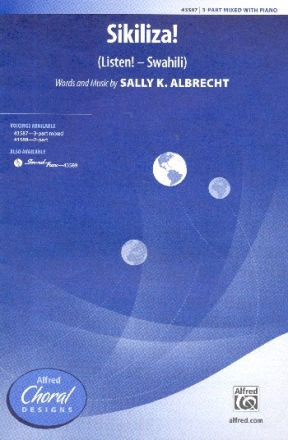 Sikiliza for mixed chorus (SAM) and piano score (en/suah)