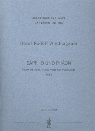 Sppho und Phon WN2 fr Violine, Viola, Violoncello und Klavier Partitur und Streicherstimmen