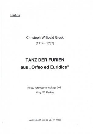 Tanz der Furien aus Orfeo ed Euridice fr Orchester Partitur