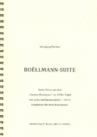 Boellmann-Suite Nr.1 fr Streichorchester Partitur