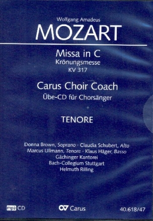 Messe C-Dur KV317 - Chorstimme Tenor  Playalong-CD