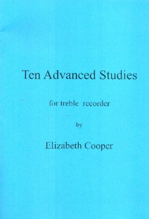 10 advanced Studies for treble recorder