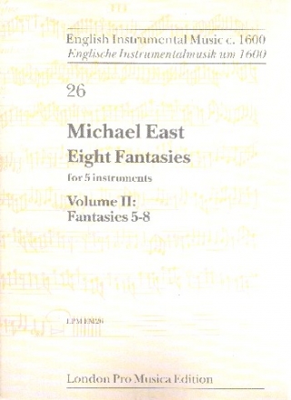 8 Fantasies vol.2 (no.5-8) for 5 instruments score and parts