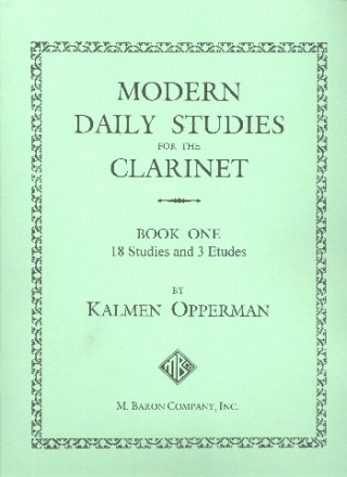 Modern daily Studies vol.1 for clarinet