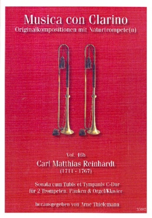 Sonata cum Tubis et Tympanis C-Dur f�r 2 Trompeten, Pauken und Orgel (Klavier) Partitur und Spielpartituren