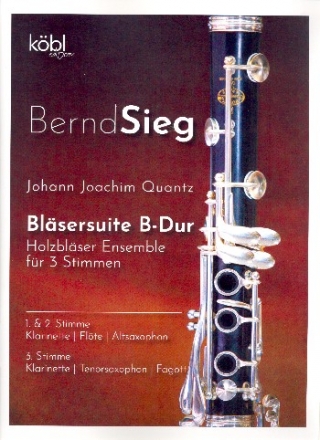 Suite B-Dur fr 3 Holzblser (Ensemble) Partitur und Stimmen