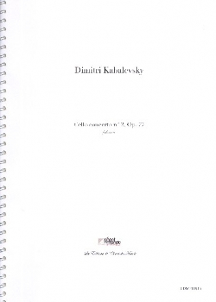 Konzert Nr.2 op.77 fr Violoncello und Orchester Partitur (Spiralbindung)