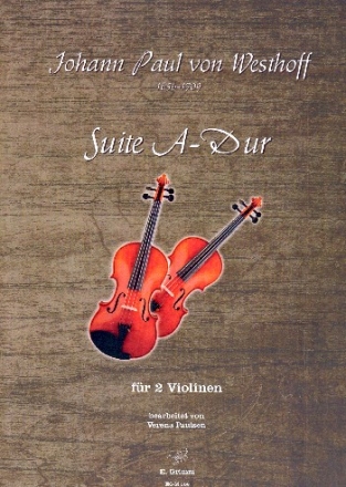 Suite A-Dur fr 2 Violinen Partitur und Stimme