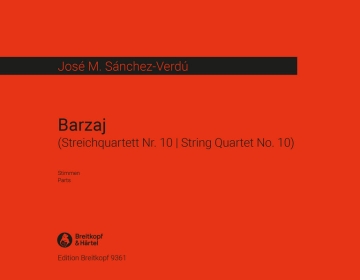 Barzaj f�r Streichquartett Stimmen