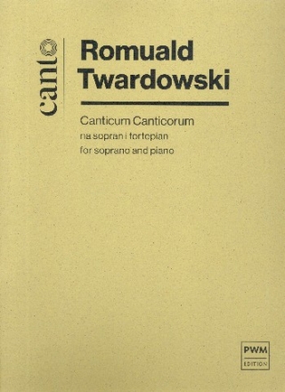 Canticum canticorum for soprano and piano score (la)