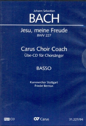Jesu meine Freude BWV227 - Chorstimme Bass  Playalong-CD