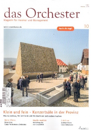 Das Orchester Oktober 2019 Klein und fein - Konzertsle in der Provinz