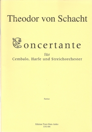 Concertante für Cembalo, Harfe und Streichorchester Partitur