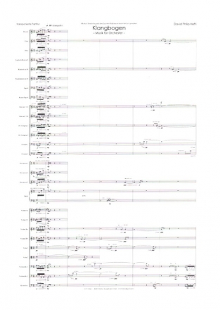 Klangbogen fr Orchester Studienpartitur Din A4