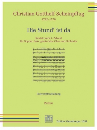 Die Stund' ist da fr Soli, gem Chor und Orchester Partitur