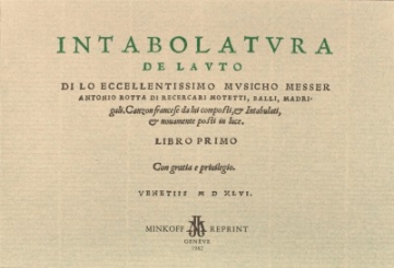 Intabolatura de lauto  Facsimile