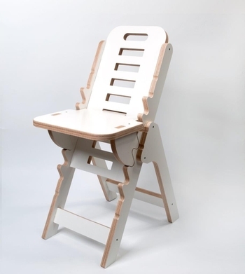 Musikerstuhl Tidlos Birke Multiplex wei� Sitzfl�che h�henverstellbar von 27 - 64 cm