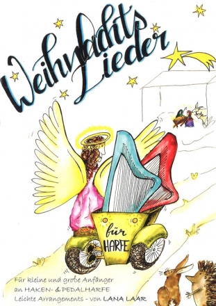 Weihnachtslieder Band 1 fr Harfe (Hakenharfe/Pedalharfe) (mit Texten)