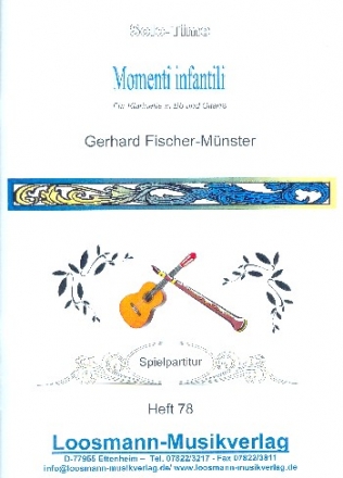 Momenti infantili für Klarinette und Gitarre 2 Spielpartituren