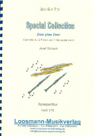 Special Collection - Zwei plus zwei fr 2 Flten und 2 Klarinetten Partitur und Stimmen