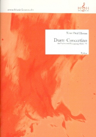 Duett-Concertino op.189 fr Violine und Schlagzeug Partitur und Stimmen