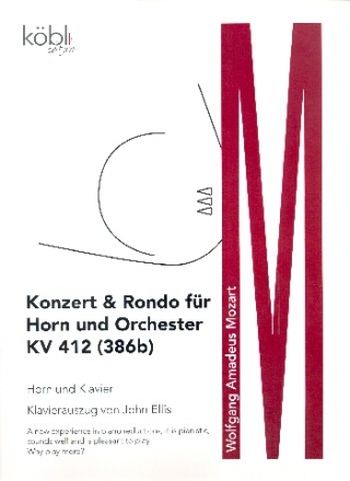 Konzert KV412 (KV386b) fr Horn und Orchester fr Horn und Klavier