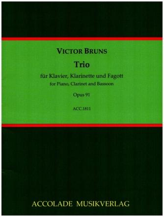 Trio op.91 fr Klarinett, Fagott und Klavier Partitur und Stimmen