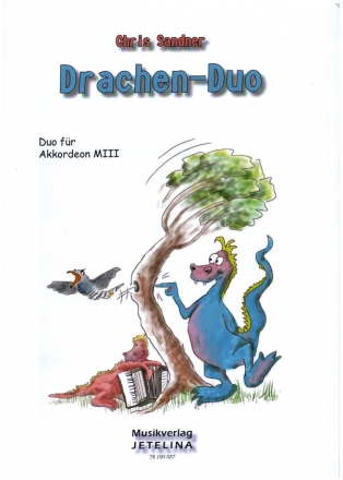 Drachen-Duo fr 2 Akkordeons M-III Partitur und Stimmen