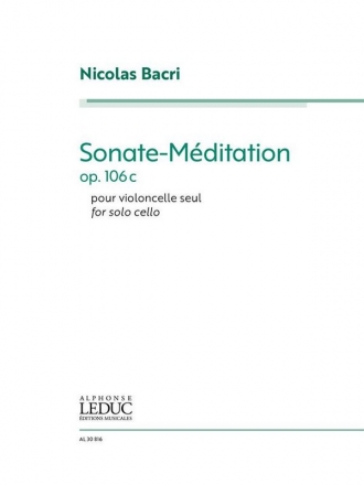Nicolas Bacri, Srnade Mlancolique Violoncello Buch