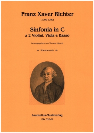 Sinfonia in C fr 10 Violinen, 3 Violas, 3 Violoncellos und 2 Kontrabasse Stimmensatz (5-5-3-3-2)