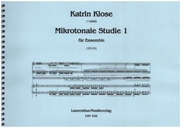 Mikrotonale Studie Band 1 fr Ensemble Partitur