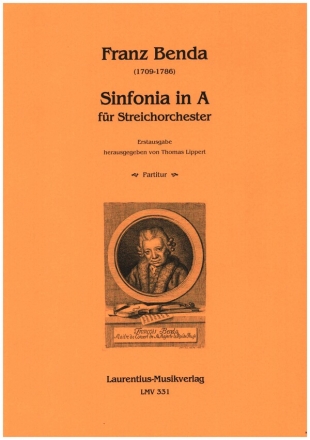 Sinfonia in A fr Streichorchester Partitur