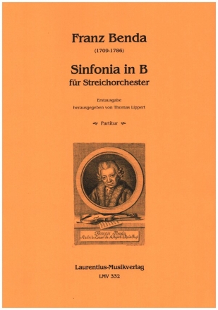 Sinfonia in B fr Streichorchester Partitur