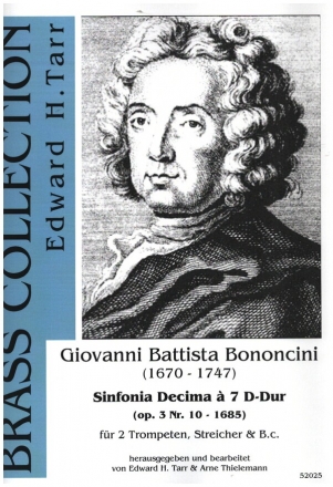 Sinfonia Decima op.3 Nr.10  7 D-Dur fr 2 Trompeten, Streicher und Bc Partitur und Stimmen (Bc ausgesetzt)