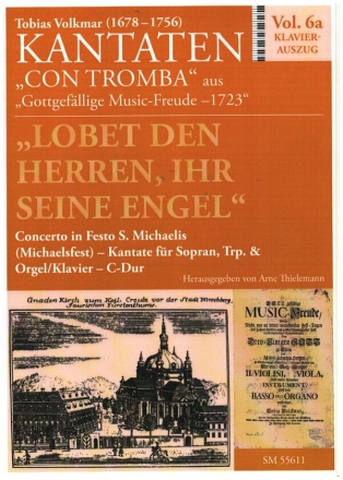 Lobet den Herren, ihr seine Engel fr Sopran, Trompete und Orgel (Klavier) Klavierauszug mit Sologesang und Solotrompete