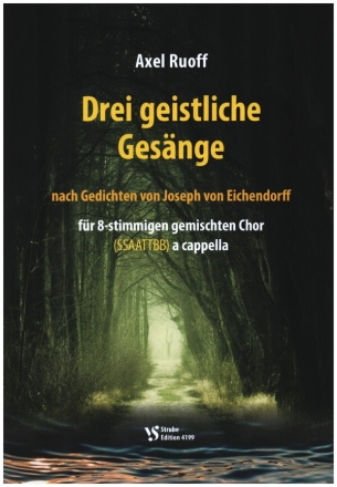 3 geistliche Gesnge fr 8-stg. gem Chor a cappella Partitur