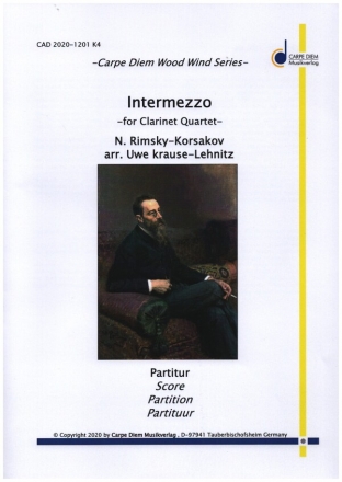 Intermezzo fr 4 Klarinetten Partitur und Stimmen