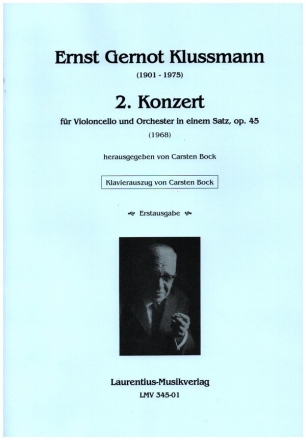 2. Konzert in einem Satz op.45 fr Violoncello und Orchester Klavierauszug