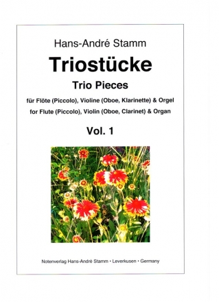 Triostcke vol.1 fr Flte (Piccolo), Violine (Oboe, Klarinette in B) und Orgel Stimmen