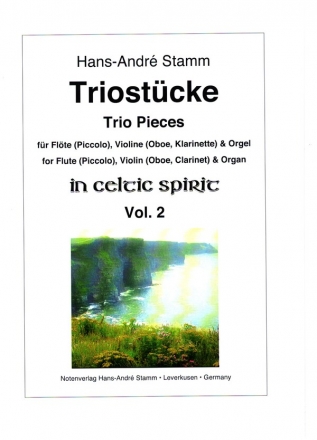 Triostcke in Celtic Spirit vol.2 fr Flte (Piccolo), Violine (Oboe, Klarinette in B) und Orgel Partitur und Stimmen
