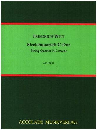 Streichquartett C-Dur fr 2 Violinen, Viola und Violoncello Partitur und Stimmen