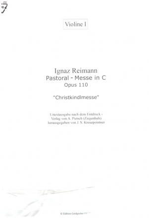 Pastoral-Messe in C op.110 'Christkindlmesse' fr Soli, gem Chor und Orchester Streicherset