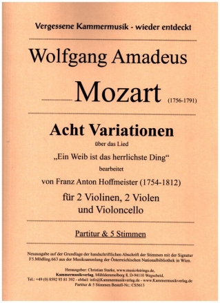 8 Variationen �ber das Lied 
