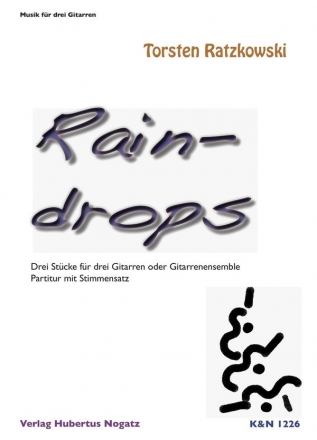 Raindrops fr 3 Gitarren Partitur und Stimmen